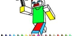 BTS Minecraft Coloring